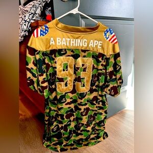 Bape x Adidas Collab - Camo Football Jersey - XL RARE